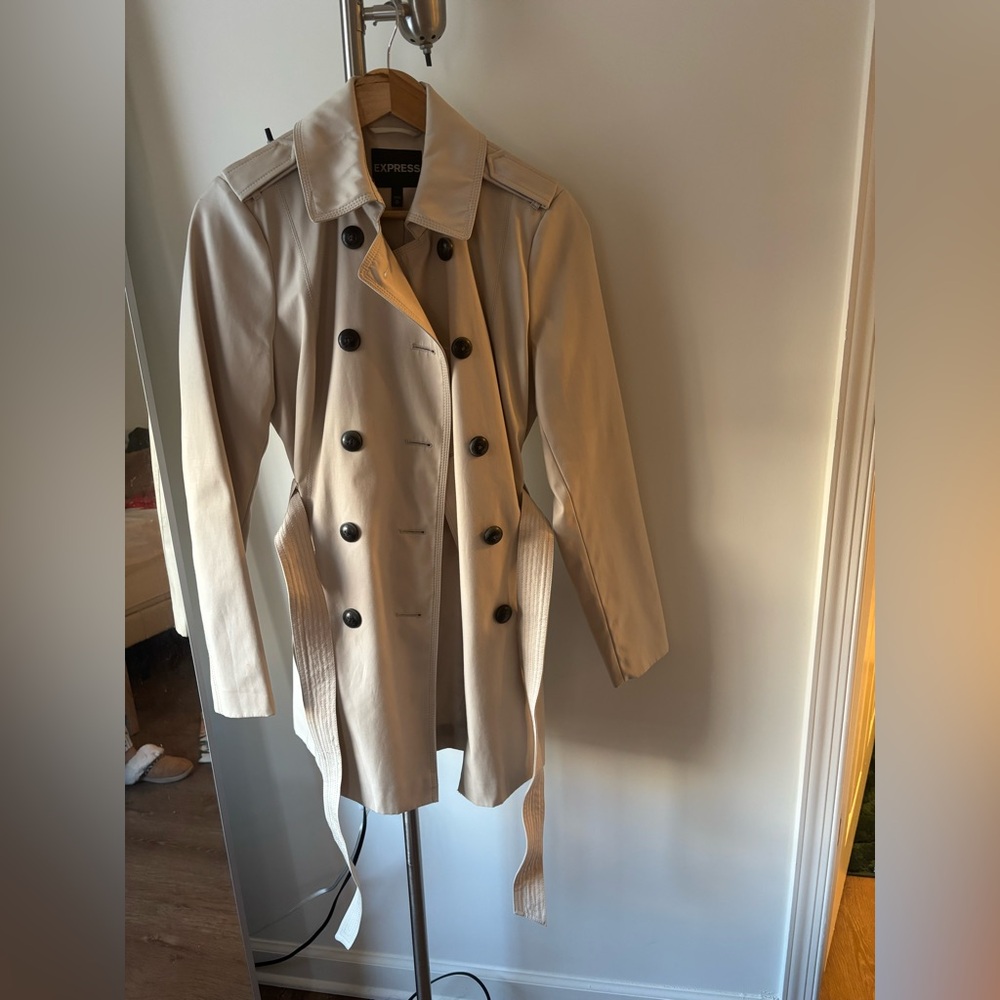 Express Women's Beige Trench Coat